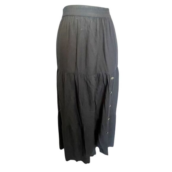 Crazy Cowgirl Western Wear Black Flowy Skirt Goth Cowgirl Women’s Size 2X - Picture 2 of 6